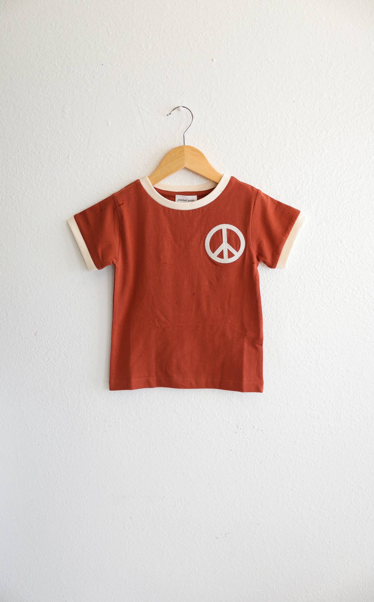 Peace, Graphic t-shirt, Orange – Deliahs Boutique