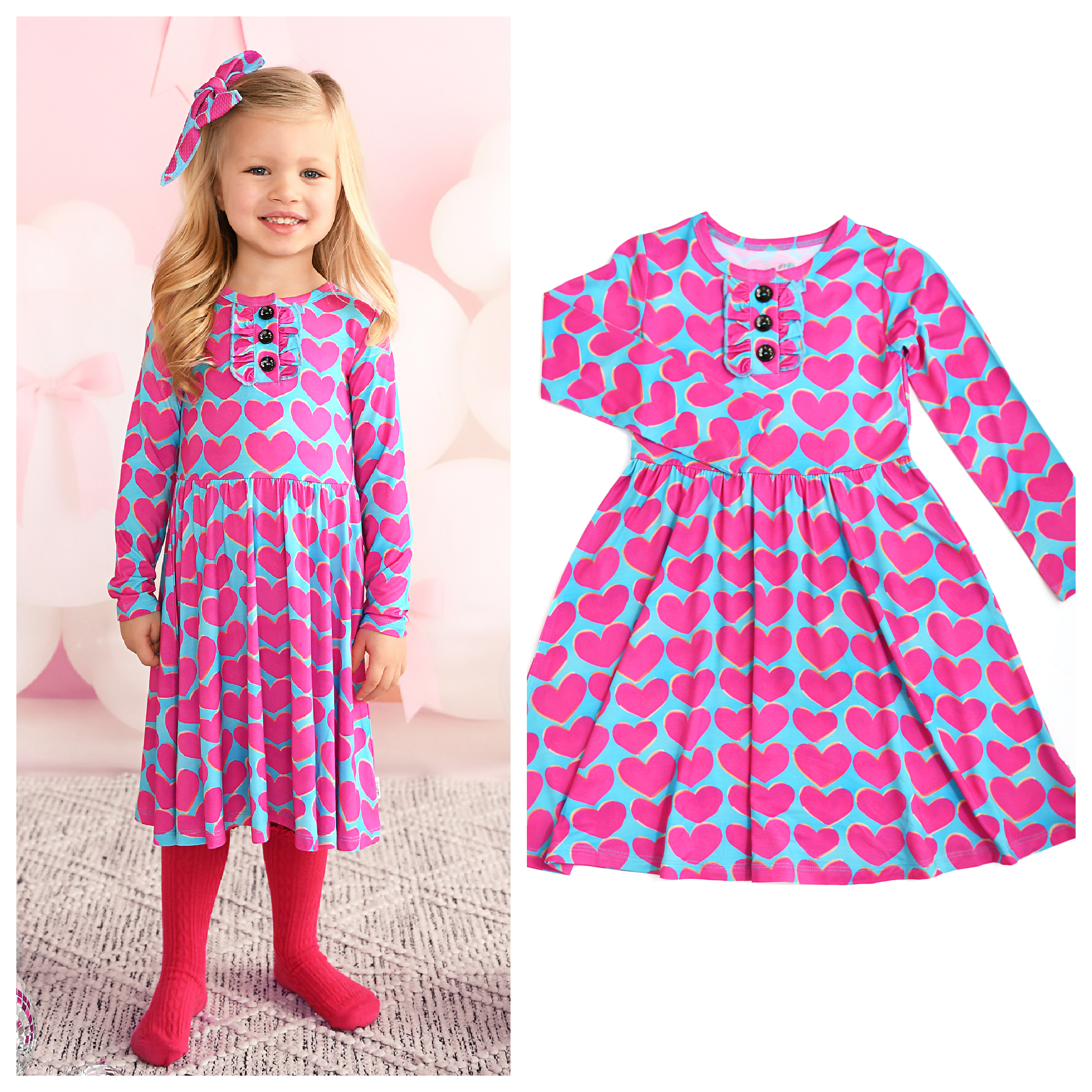 Cora TUTU DRESS Valentines Day Bamboo Kids Clothes