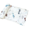 Vintage Airplanes Muslin Swaddle Blanket
