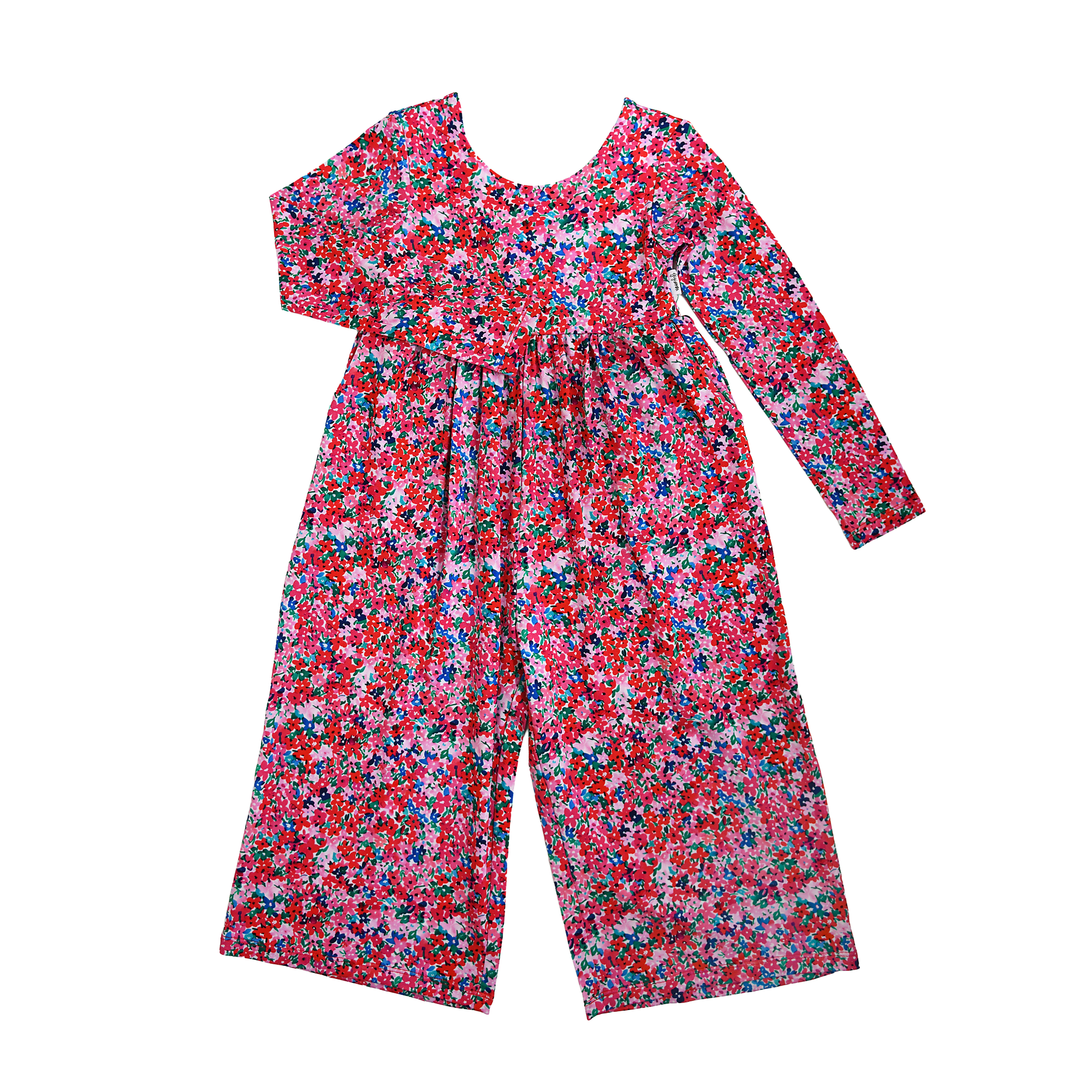 Juliette WIDE LEG ROMPER Valentines Day Bamboo Kids Clothing