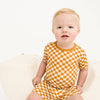 Checkerboard Charm Bamboo Shorts Set