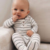 Top & Bottom Baby Outfit Black Stripes