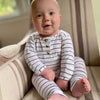 Top & Bottom Baby Outfit Black Stripes