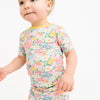 Garden Glow Bamboo Shorts Set
