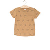 Ringer Tee- Bikes- Saffron