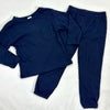 Solid Ribbed Top & Pants Set