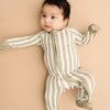 Olive Stripe Bamboo Sleeper