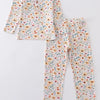 Mustard floral print bamboo pajamas