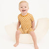 Checkerboard Charm Bamboo Shorts Set