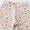 Mustard floral print bamboo pajamas