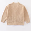 Apricot Pocket Cardigan Sweater