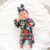 Cassandra RUFFLE ZIP Bamboo One Piece Floral Baby Clothing