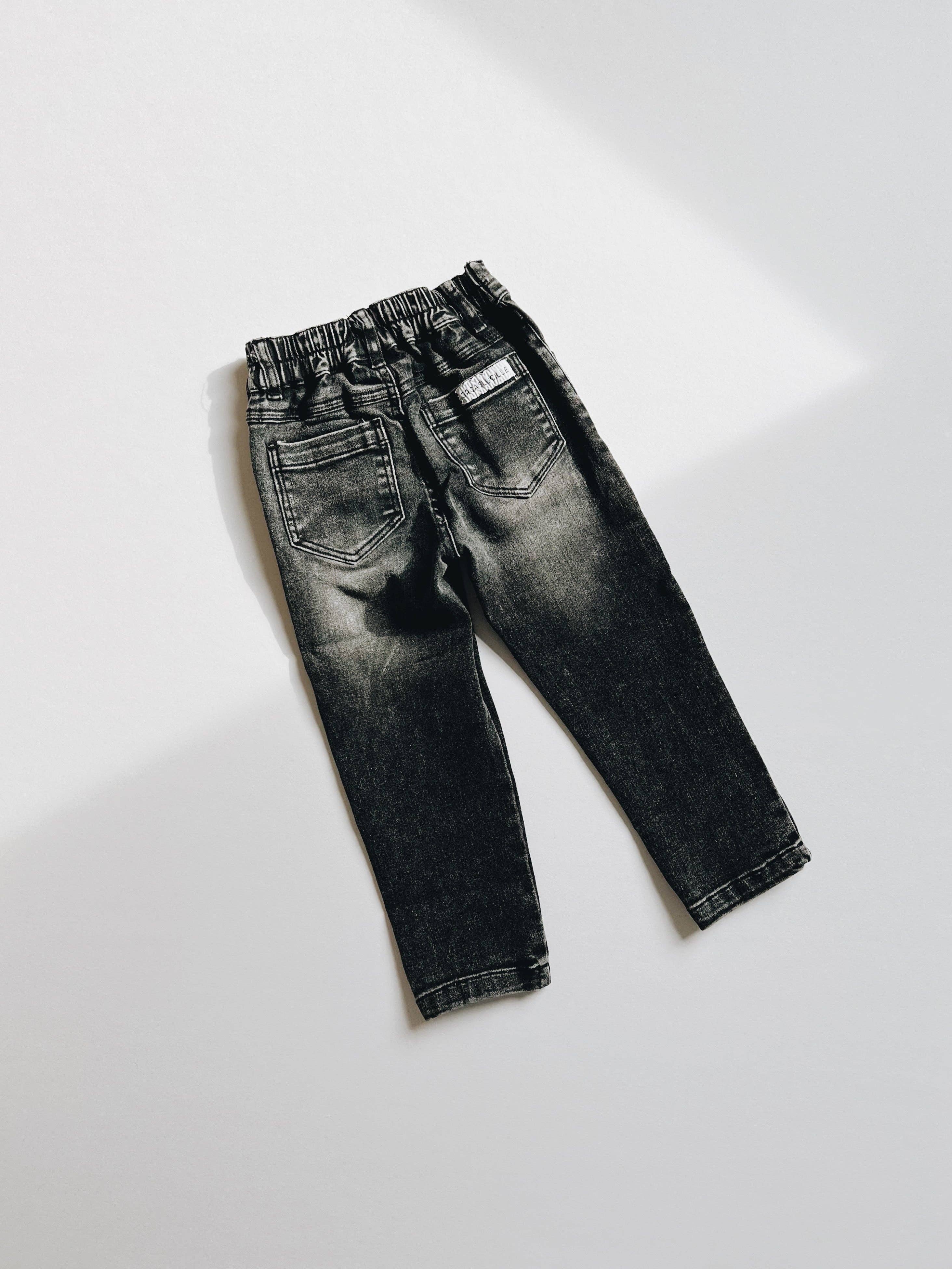 パンツ Thoughtwefriends Everyday Waxed Denims ThoughtWeFriends | Devlin Studded Waxed Baggy Denims in Whi…