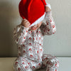 Vintage Santa Bamboo Christmas Pajamas - Zippy