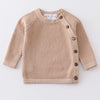 Khaki Button Sweater