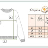 Kids Light Gray Flower Crew Neck Fall Winter Sweater