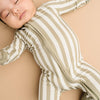 Olive Stripe Bamboo Sleeper
