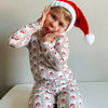 Vintage Santa Bamboo Christmas Pajamas - 2pc Set