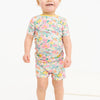 Garden Glow Bamboo Shorts Set