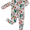 Bamboo Zip Romper | Christmas Vibes