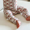 Vintage Santa Bamboo Christmas Pajamas - Zippy