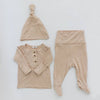 Top & Bottom Baby Outfit (Newborn - 12 M) - Sand - Beige