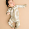 Olive Stripe Bamboo Sleeper