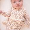 Twirl Skirt Bodysuit - Mocha Ditsy Floral