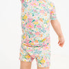 Garden Glow Bamboo Shorts Set