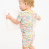 Garden Glow Bamboo Shorts Set