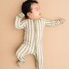 Olive Stripe Bamboo Sleeper
