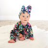 Cassandra RUFFLE ZIP Bamboo One Piece Floral Baby Clothing