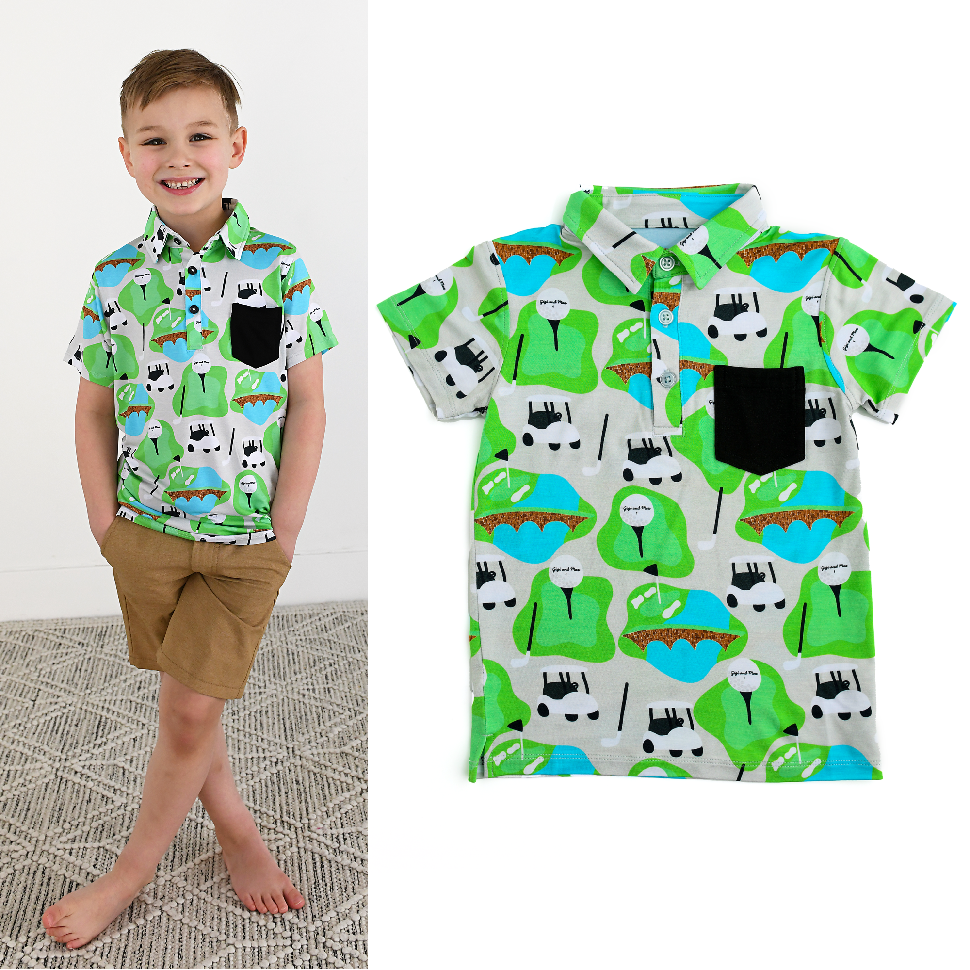 Ryder Golf Polo Shirt Bamboo Kids Toddler