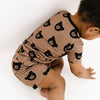 Brown Bear Bamboo Shorts Set